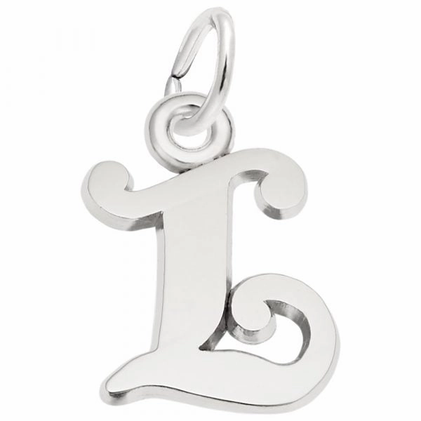 Precious Glow Personalized Craft Curly Initial L Accent Charm