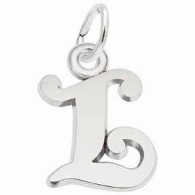 Precious Glow Personalized Craft Curly Initial L Accent Charm