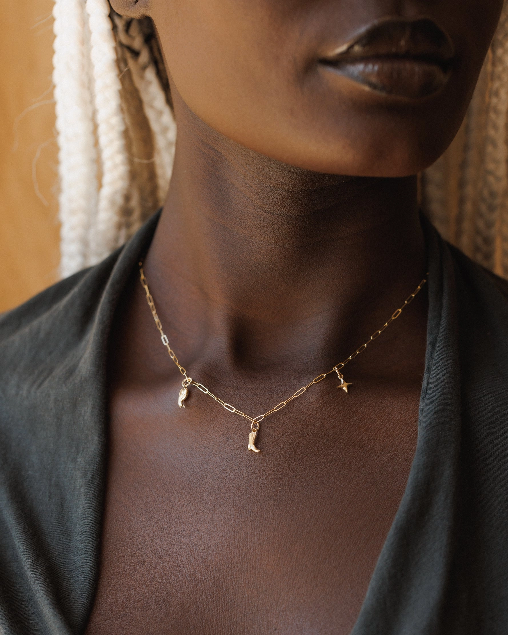 Custom Charm Necklace Dynamic Accent