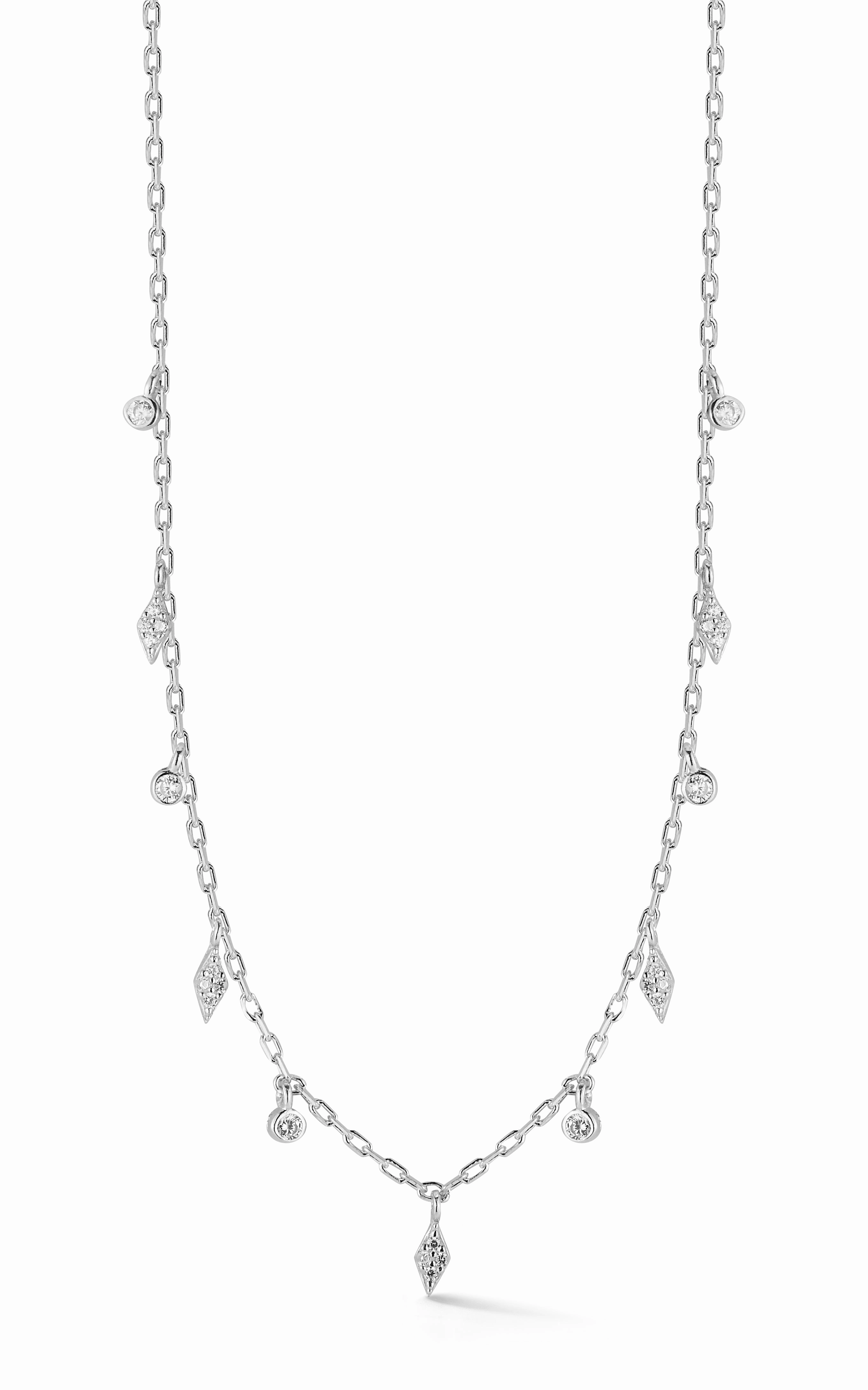 CZ Charm Choker Necklace Elegant Teen trendy youth