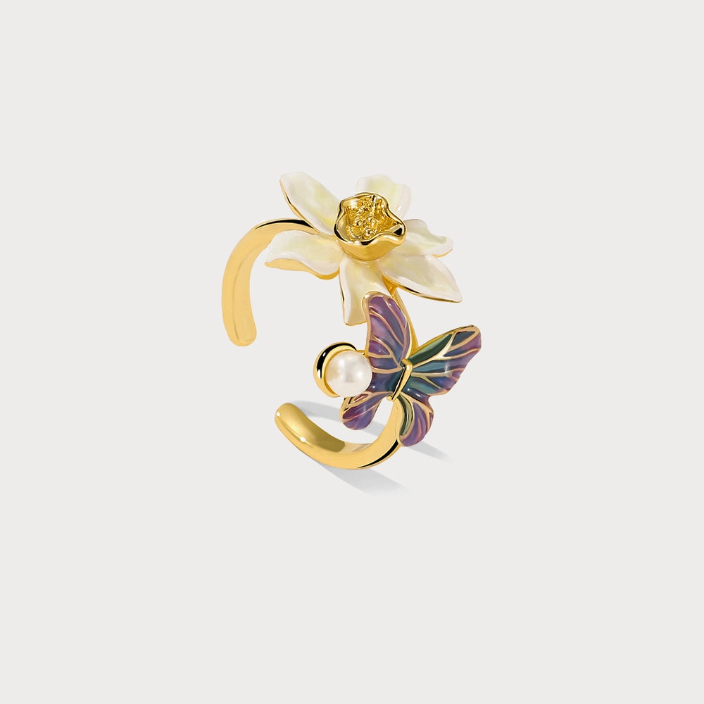 Daffodils & Butterfly Ring Exclusive Art
