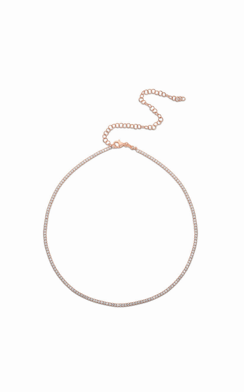 Cultural Gift Luxury Style Dainty Tennis Choker Necklace
