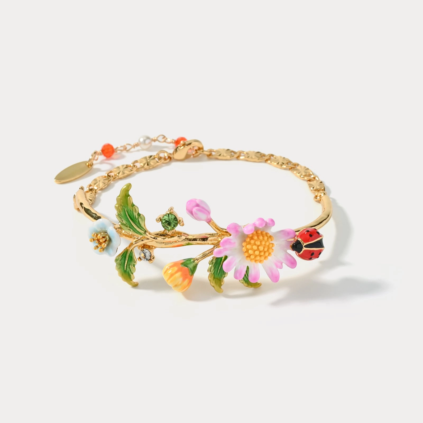 Reliable Fusion Daisy Ladybug Bracelet