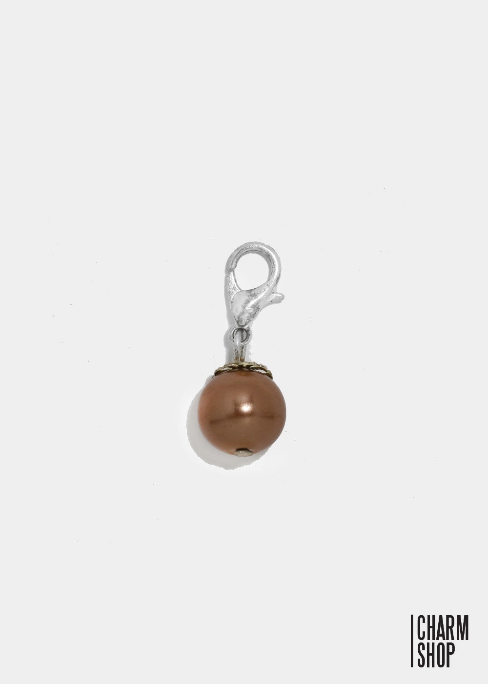 Dark Brown Pearl Dangle Charm elegant design