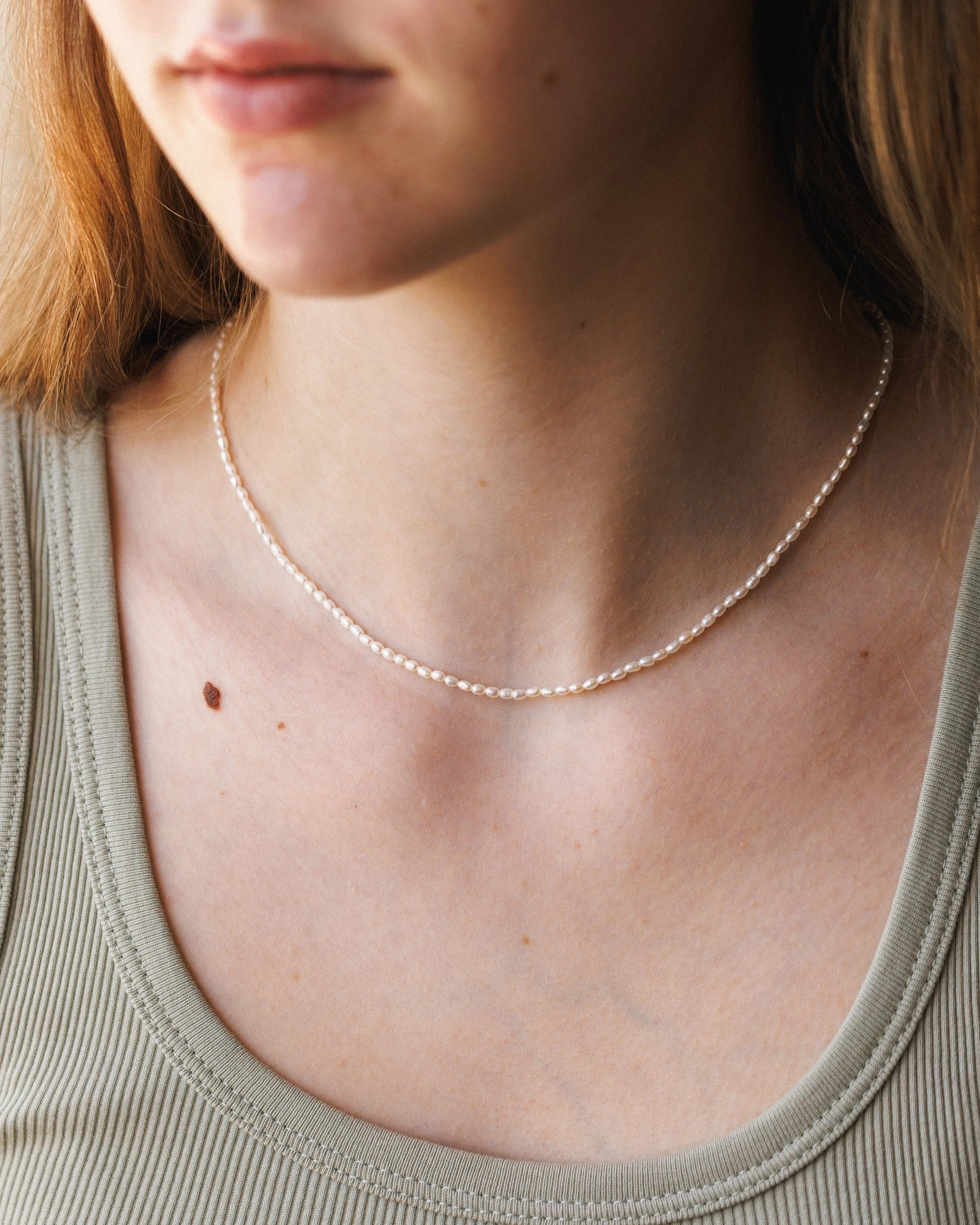 Mini Pearl Strand Necklace Elegant Touch Daily Accessories