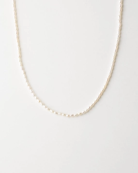 Dazzling Highlight Bold Pieces Design Mini Pearl Strand Necklace