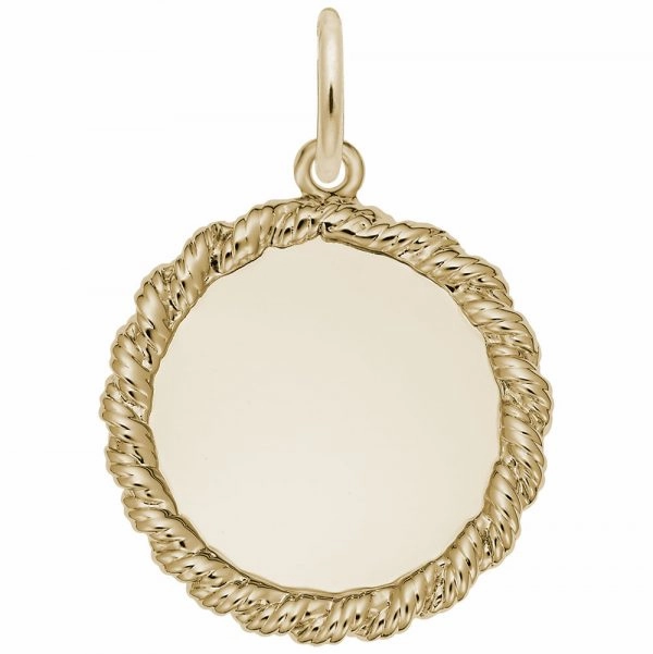 Graduation Day Glamorous Mood Twisted Rope Disc Charm