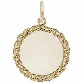 Graduation Day Glamorous Mood Twisted Rope Disc Charm