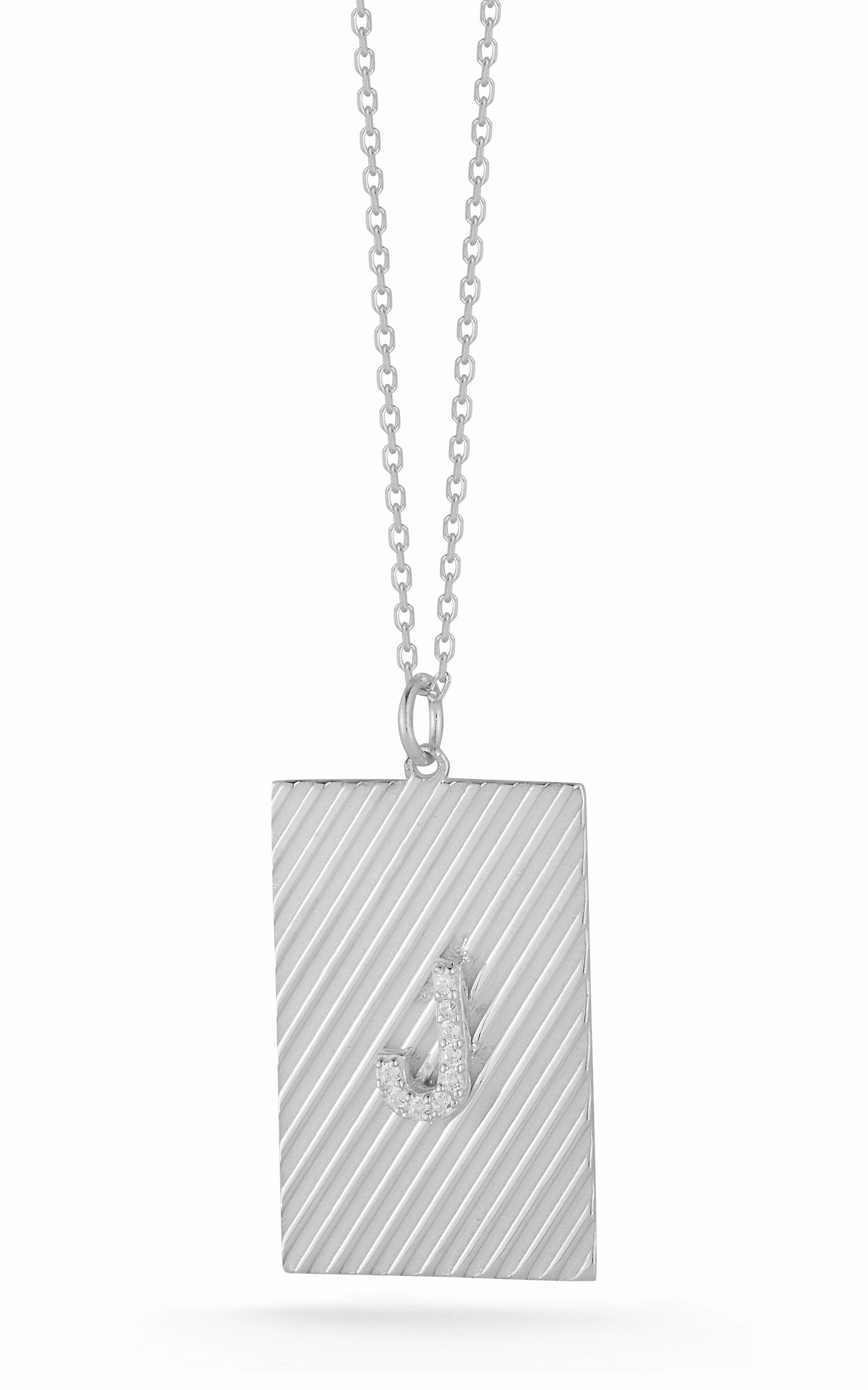 Initial Dog Tag Necklace Lightweight Adornment Travel Accent