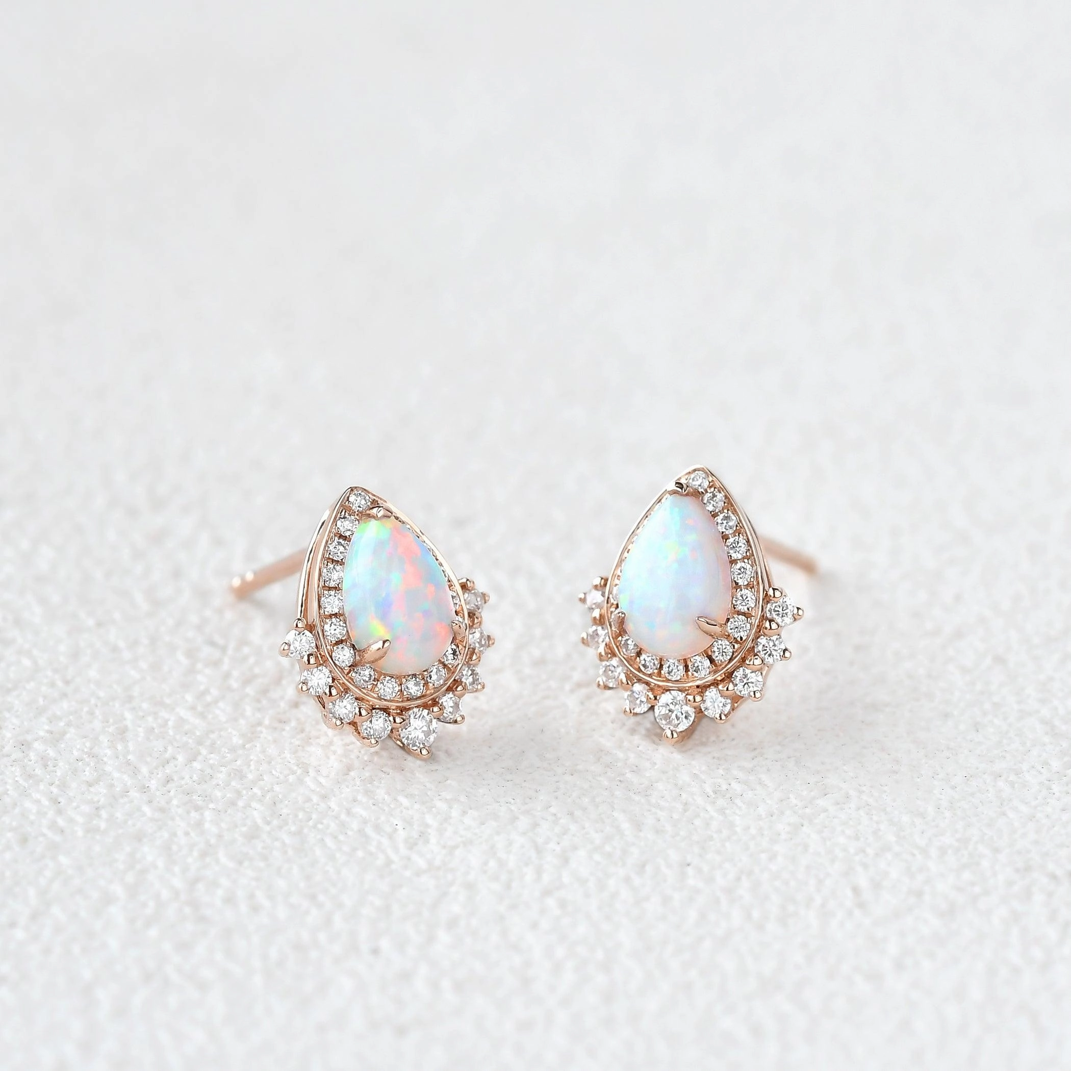 Classic Pop Lab Opal Vintage Halo Earrings