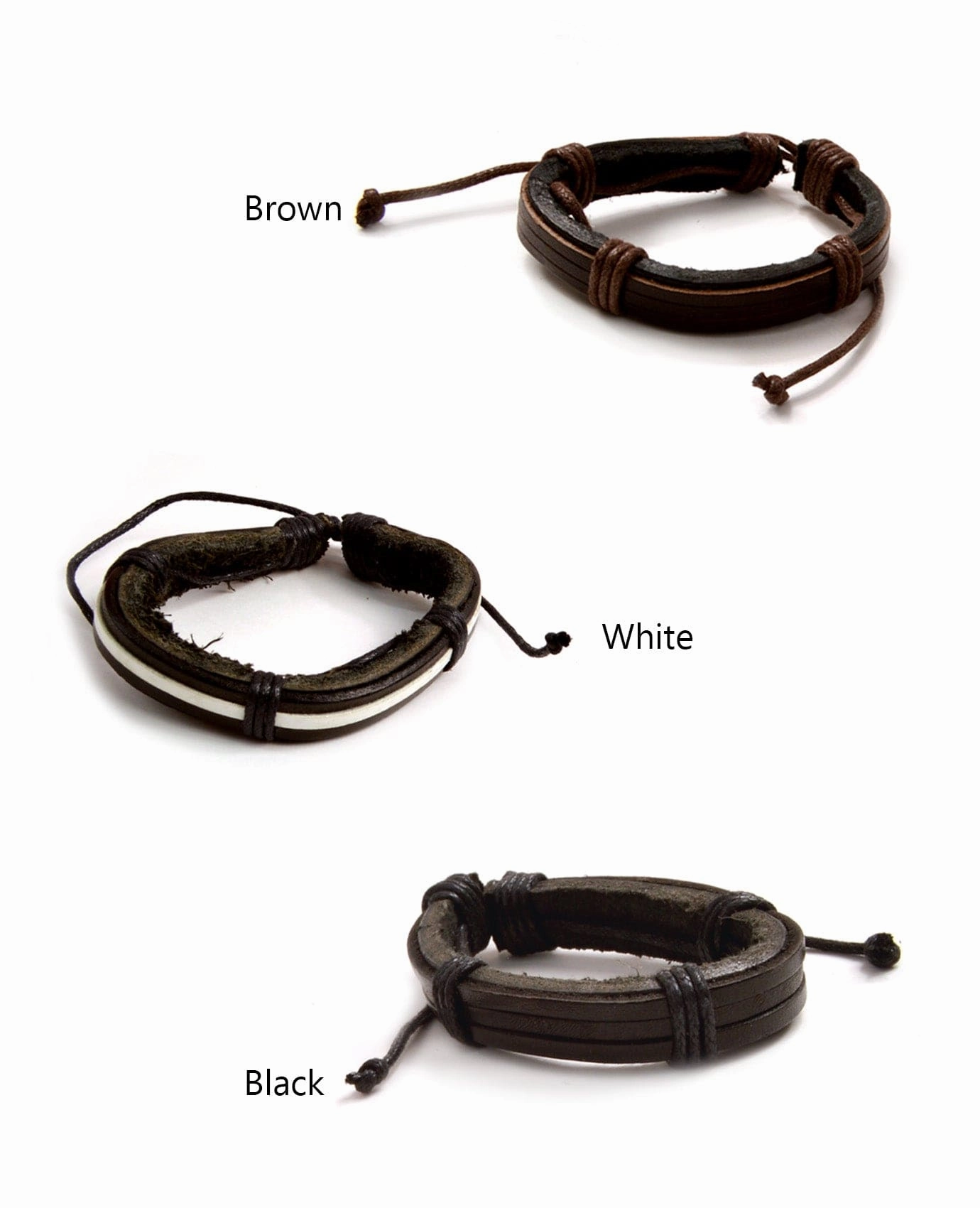 Celebrity Approved Sudden Vision Line Leather Bracelet