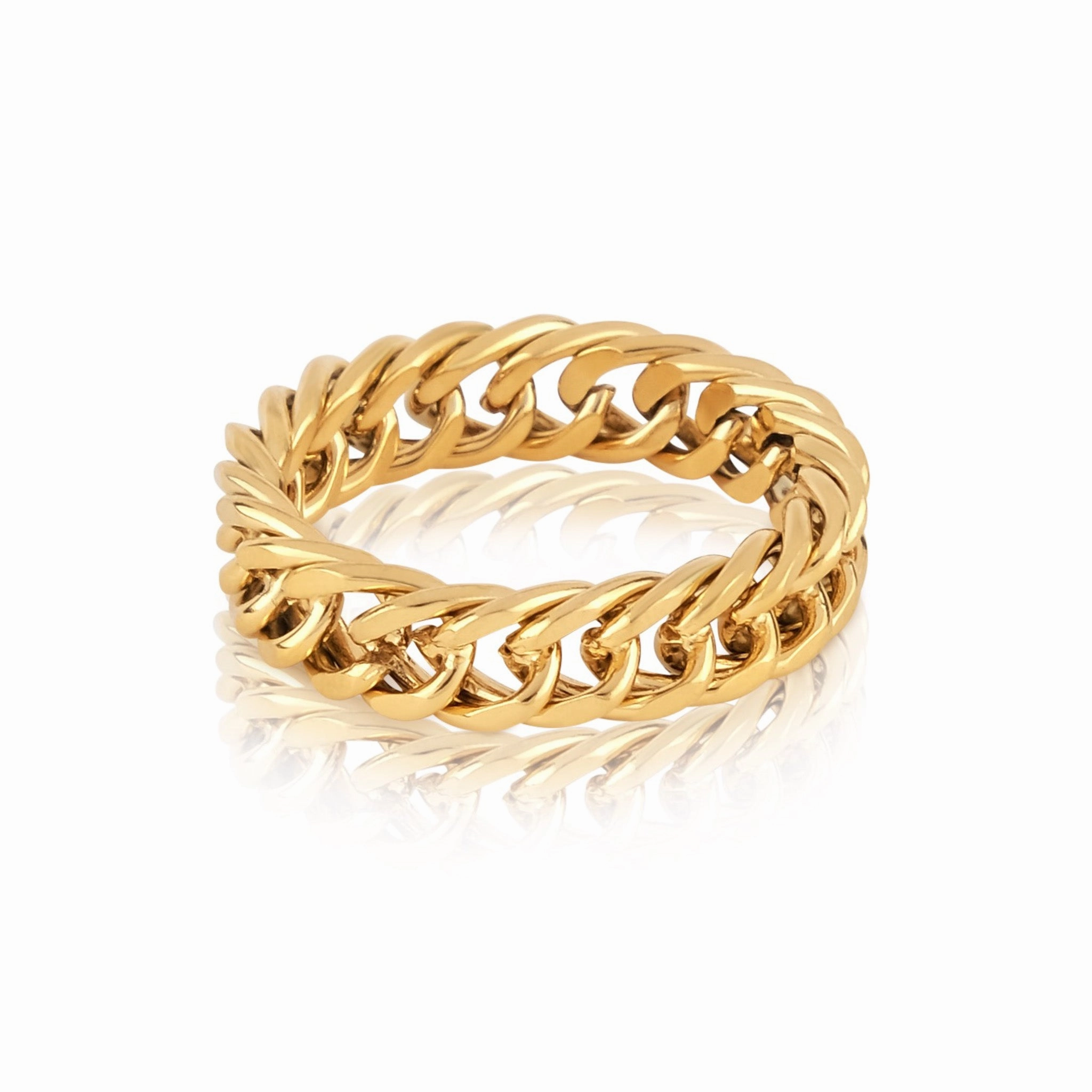 Stylish Accessory The Cuban Link Chain Ring