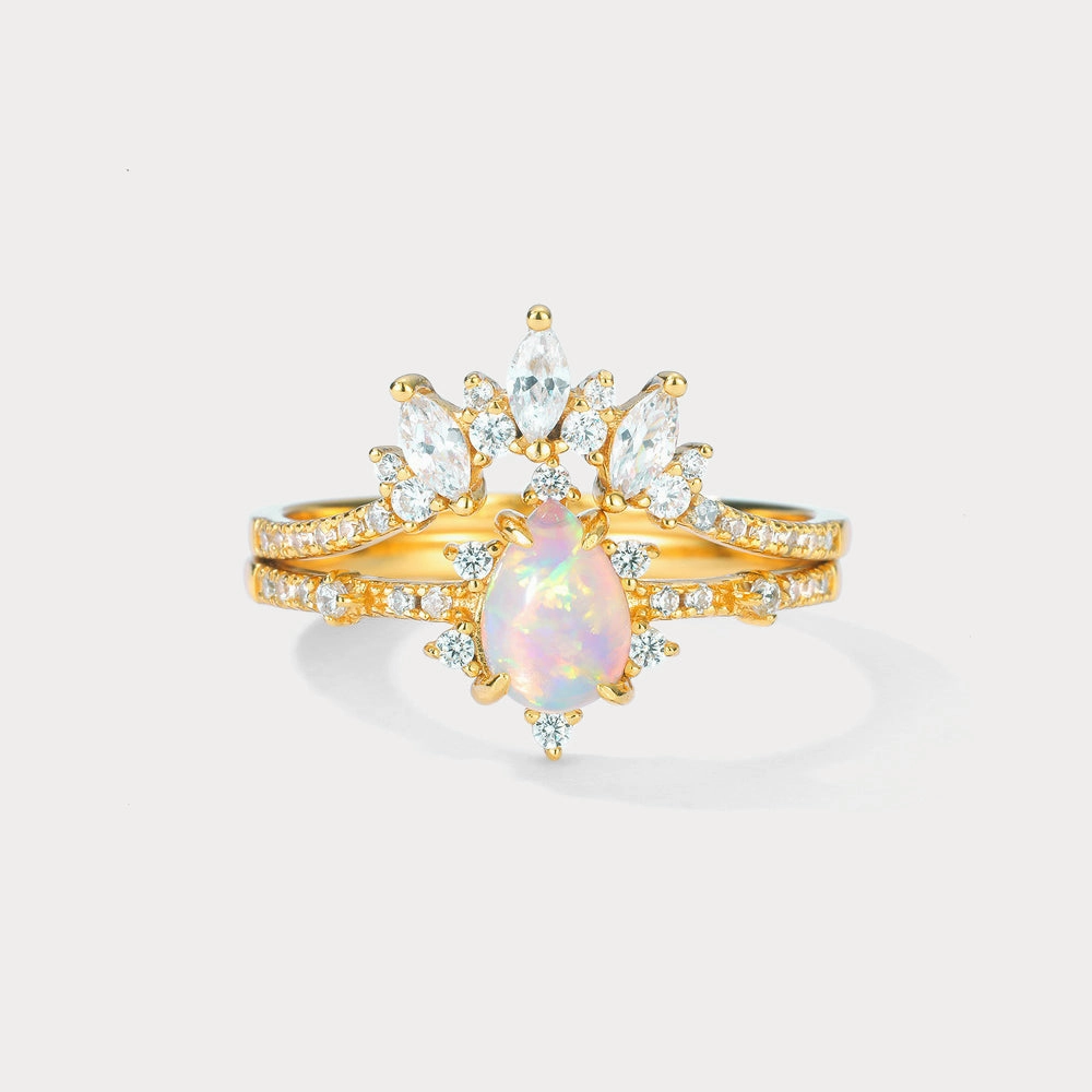 Opal Crown Vintage Ring Exquisite Expression Beautiful Keepsake
