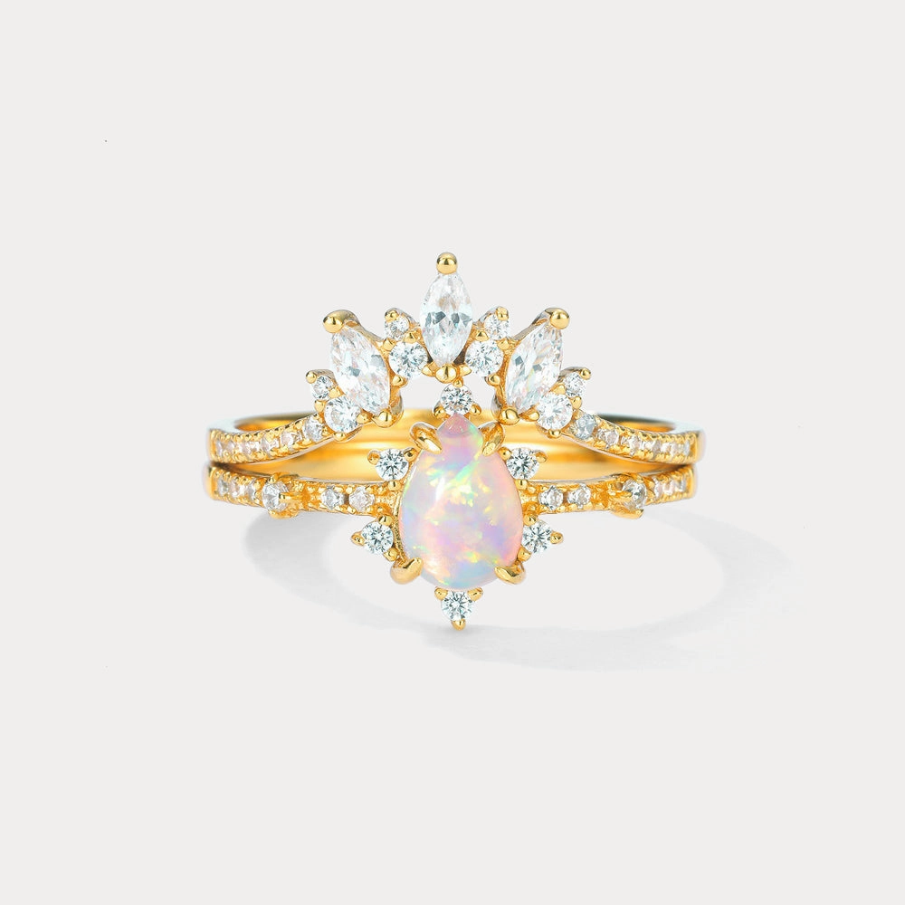 Favorite Present Opal Crown Vintage Ring
