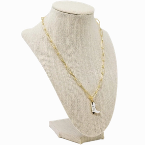 Dierks White Cowboy Boot Necklace All weather