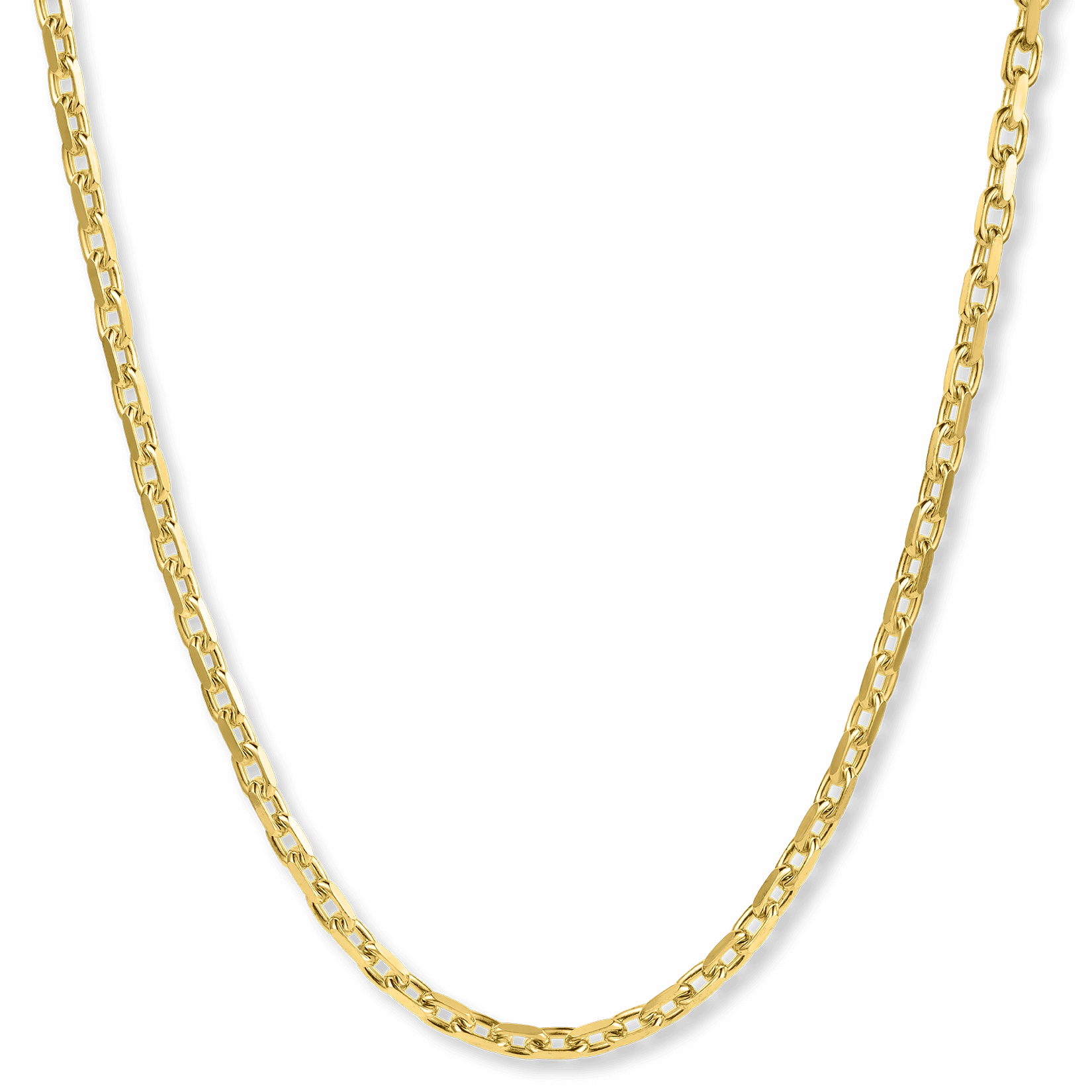 The Gold Anchor Necklace - Italian Collection Initial Adornment Best Accent