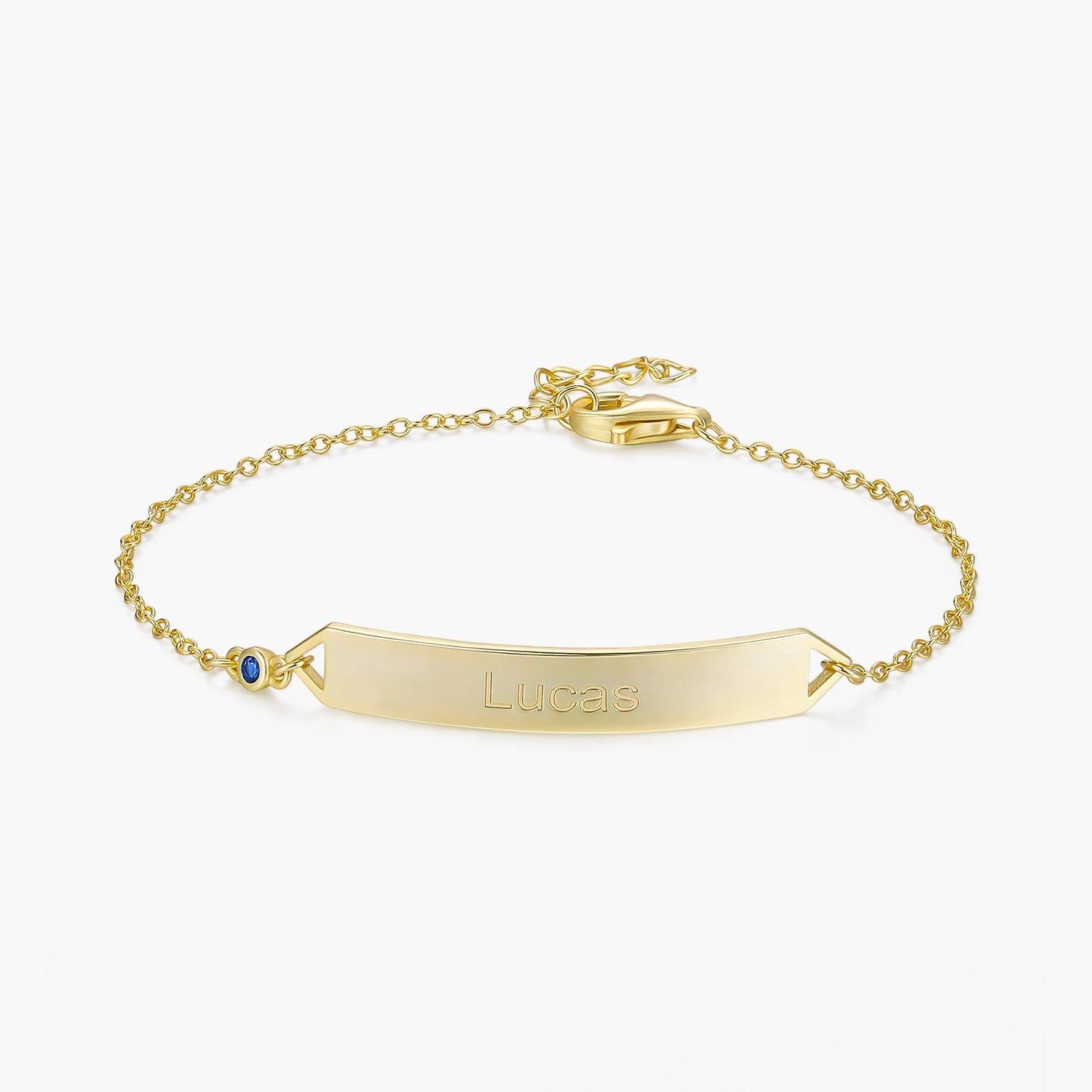 Groundbreaking Concept Historically Inspired Personalized Name Bracelet with Birthstone