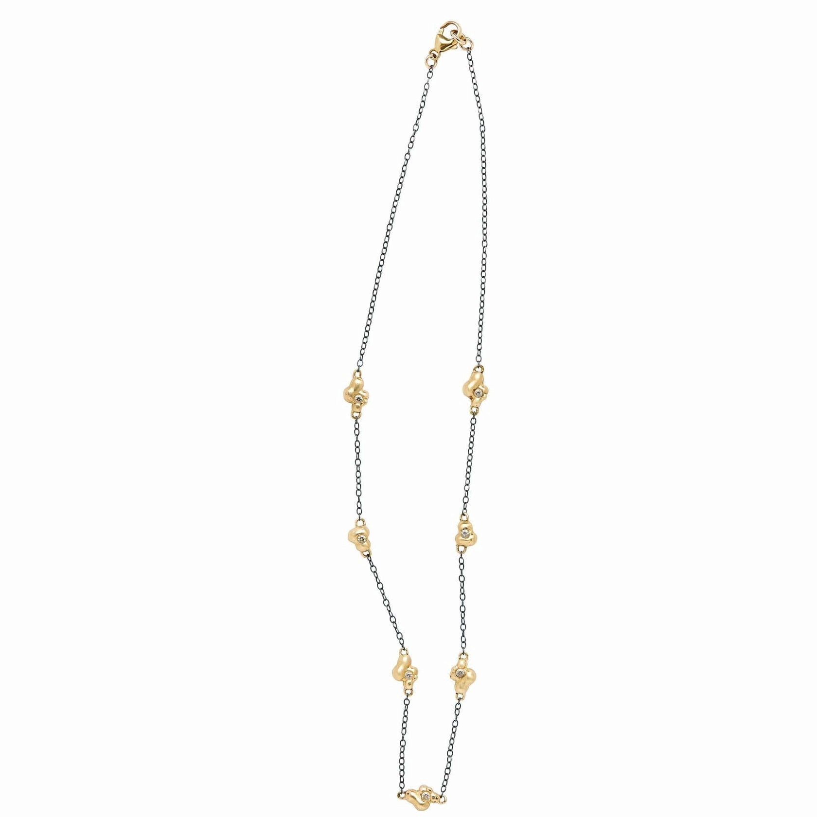 Celebration Time Ore Bronze and Oxidized Sterling Silver Chain