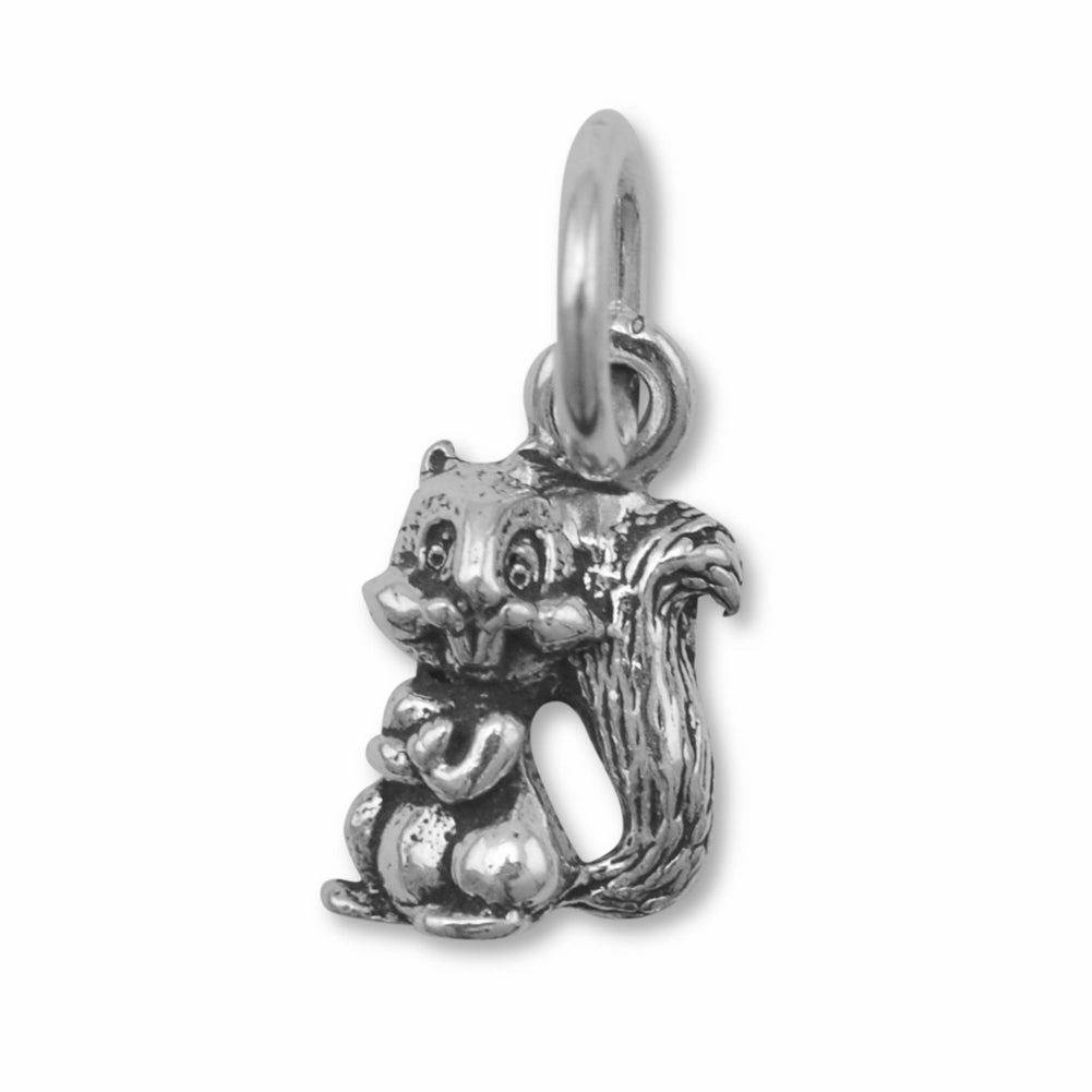 Stylish Design Artful Touch Chipmunk Charm Sterling Silver