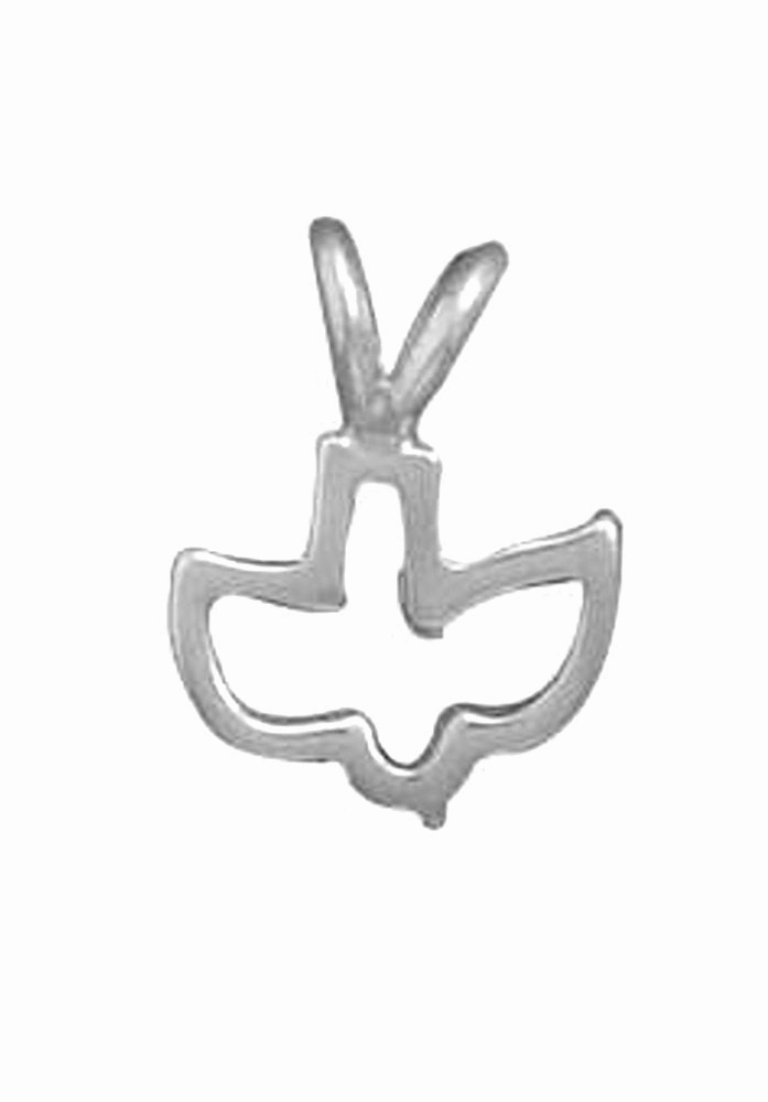 Signature Flair Dove Charm Pendant Open Cut Out Design Sterling Silver