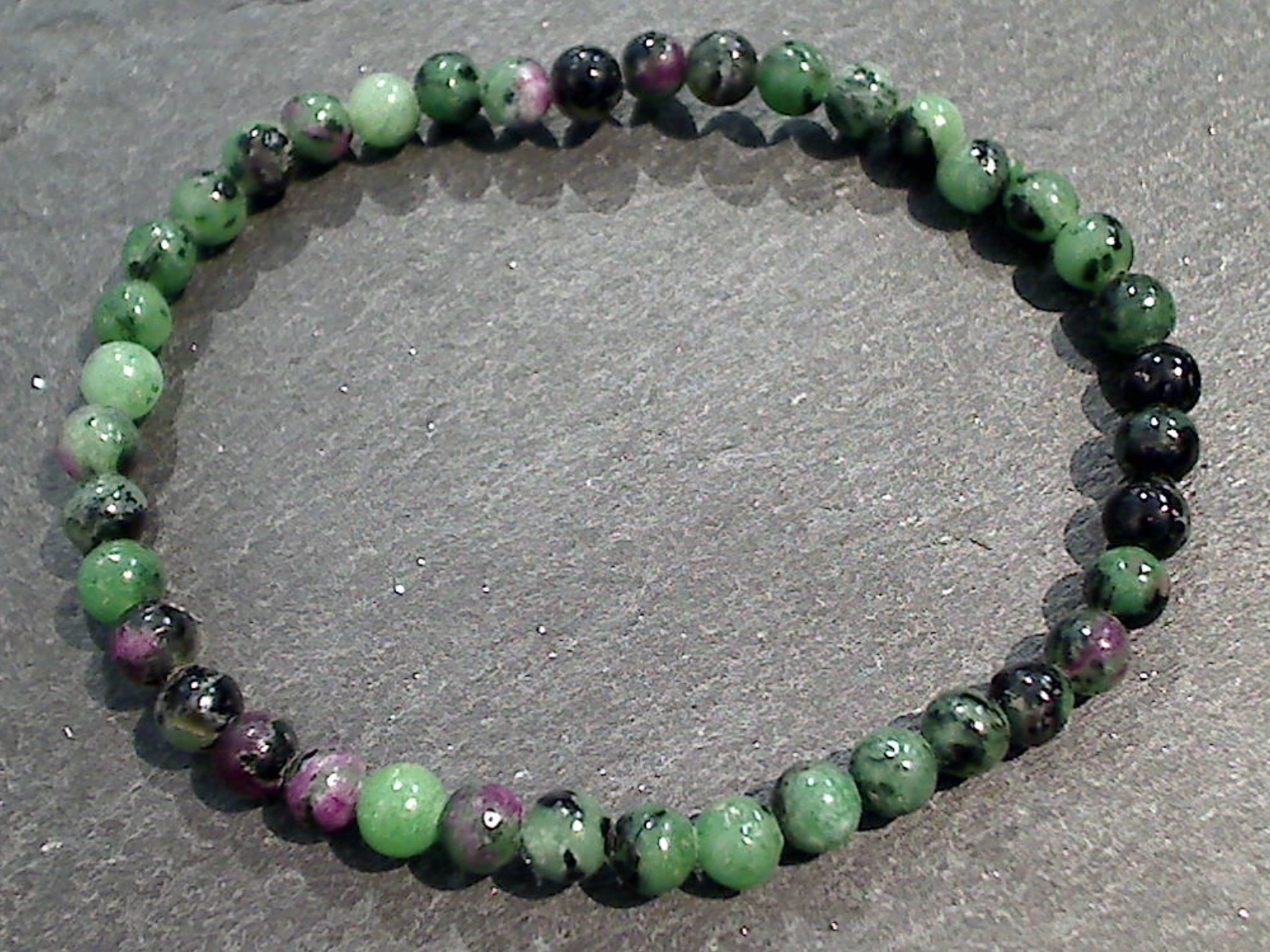 Ruby Zoisite 4MM Stretch Bracelet Multi-Use Pan-Regional Fame