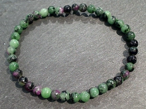 Ruby Zoisite 4MM Stretch Bracelet Impeccably Presented Carefree Vibe