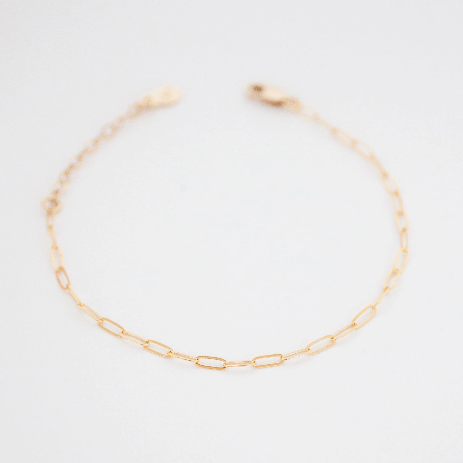 Drawn Chain Bracelet - 14K Solid Gold Trusted quality