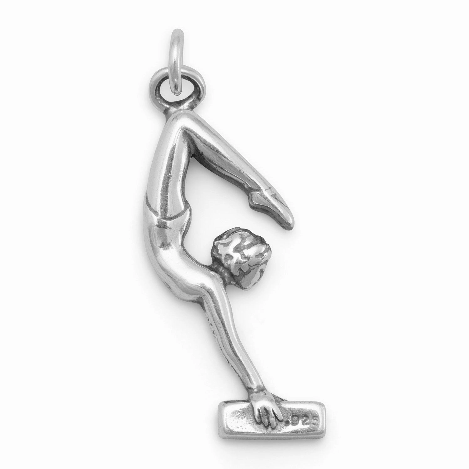 Casual Chic Fashion Edit Girl Gymnast Gymnastics Charm Sterling Silver