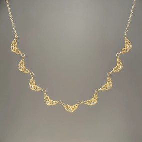 Festival Season Lune 9 Necklace - 14ky Gold   Diamonds