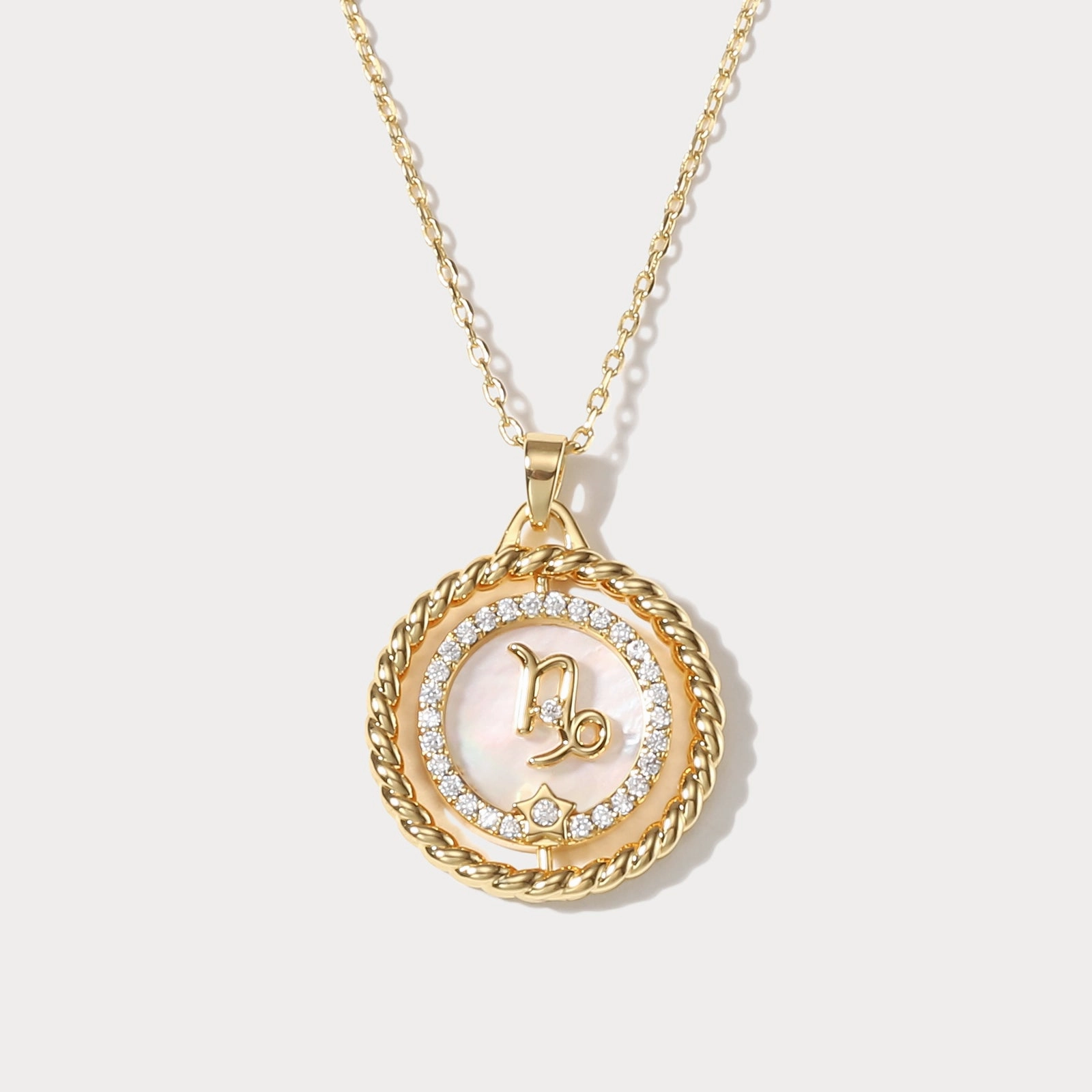 Refined Gift Capricornus Galaxy Constellation Pendant Necklace