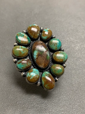 Simple pieces Hemerson Brown Navajo sterling silver turquoise ring