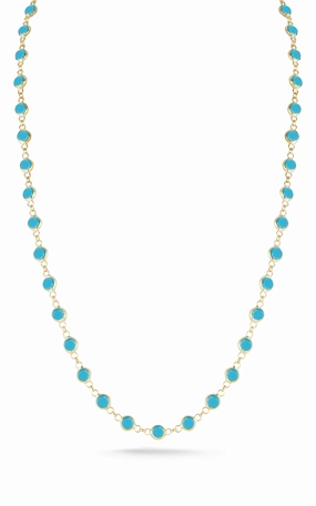 Continuous Bezel Necklace One Of A Kind Item