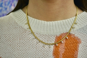 Spring Mood Amelia CZ Baguette Necklace