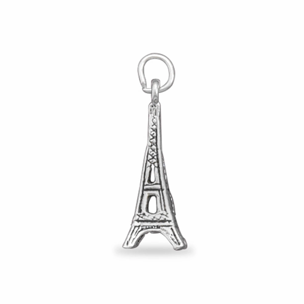Eiffel Tower Charm Paris France Sterling Silver Exclusive Detail
