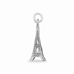 Eiffel Tower Charm Paris France Sterling Silver Exclusive Detail