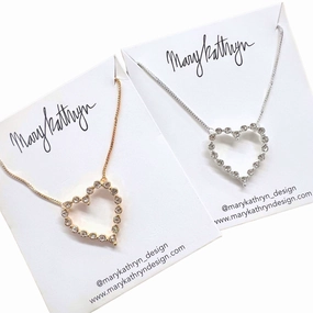 Amber Heart Necklace Denoting Adornment