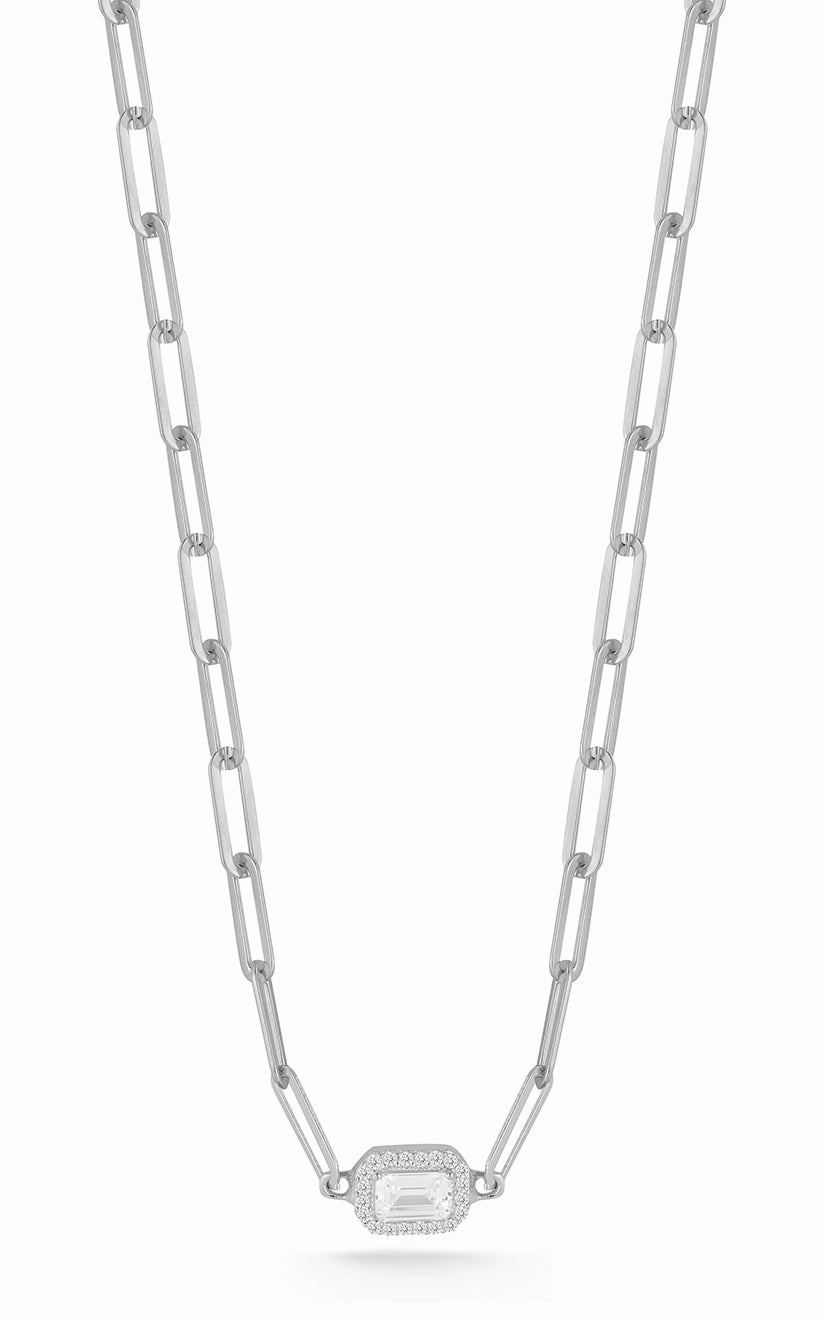 Value Design Playful Accent CZ Paperclip Link Choker