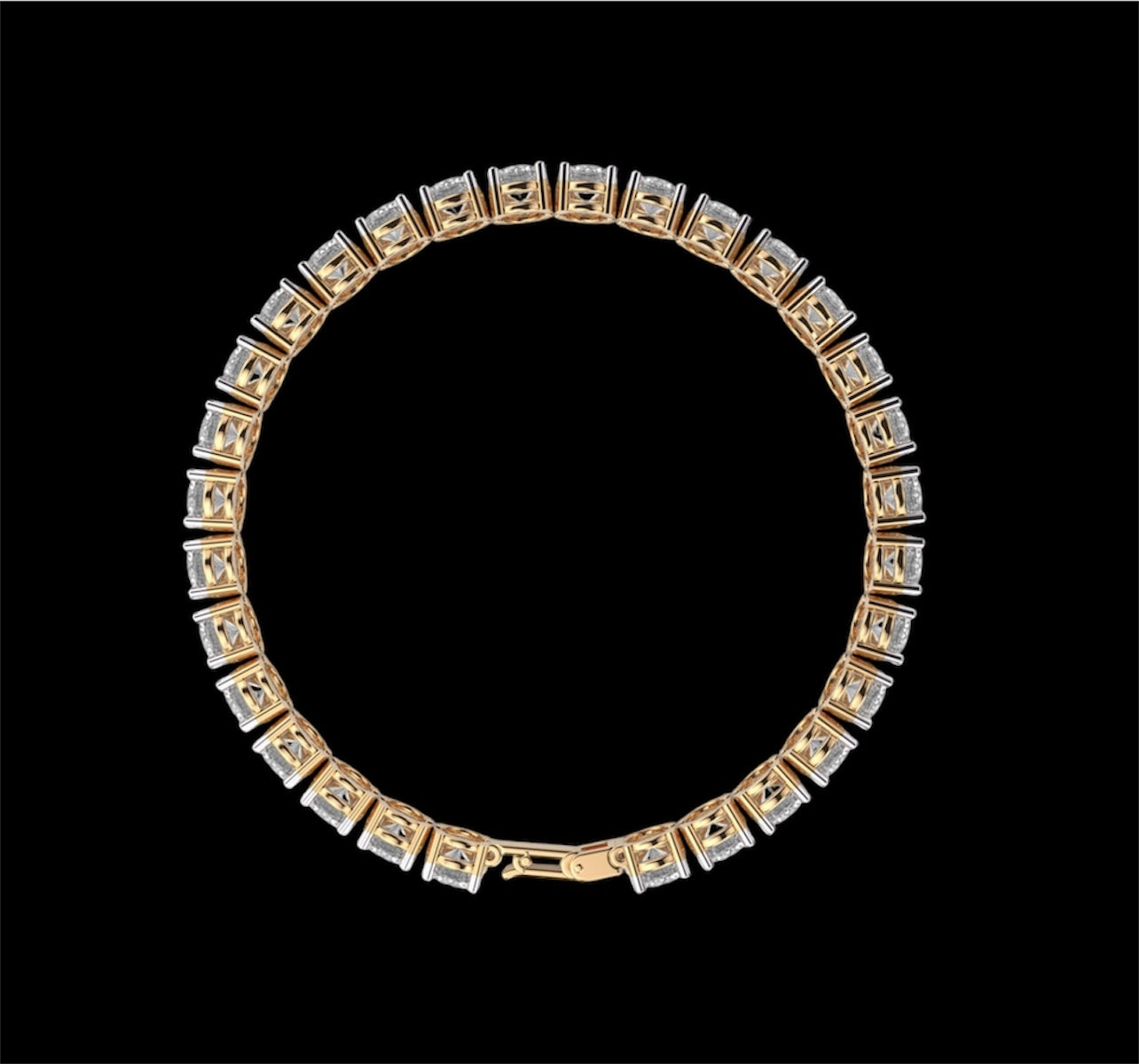 Night Shine Solitaire tennis bracelet