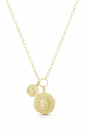 Double Coin Statement Necklace Group Event Jewelry
