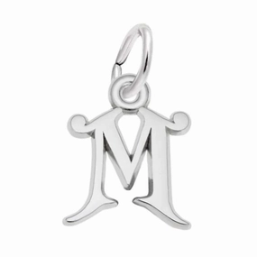 Cocktail Hour Curly Initial M Accent Charm