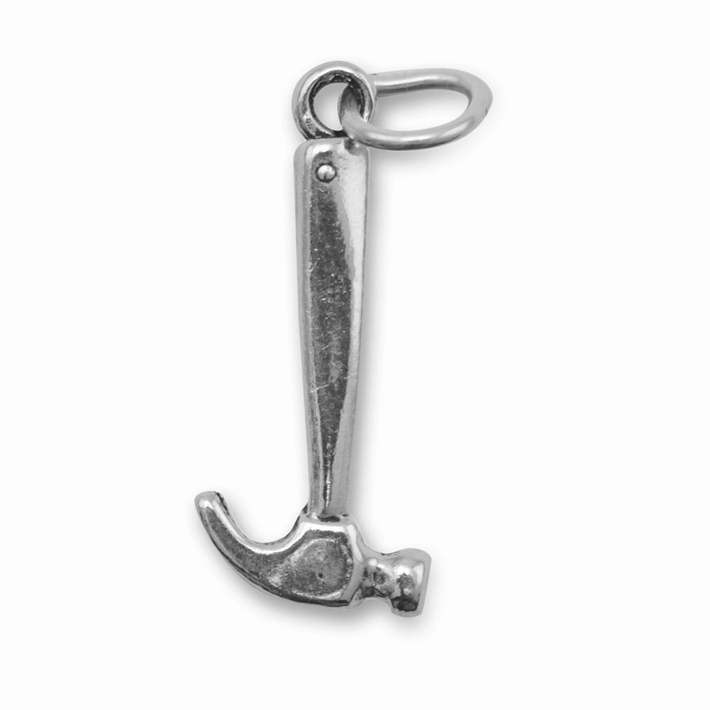 Timeless Spark Hammer Charm Sterling Silver