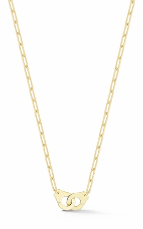 for meditation Handcuff Link Choker Necklace