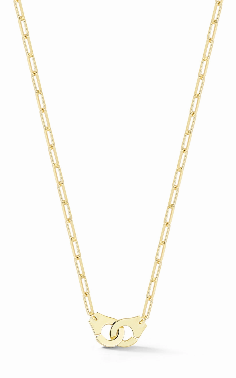 for meditation Handcuff Link Choker Necklace