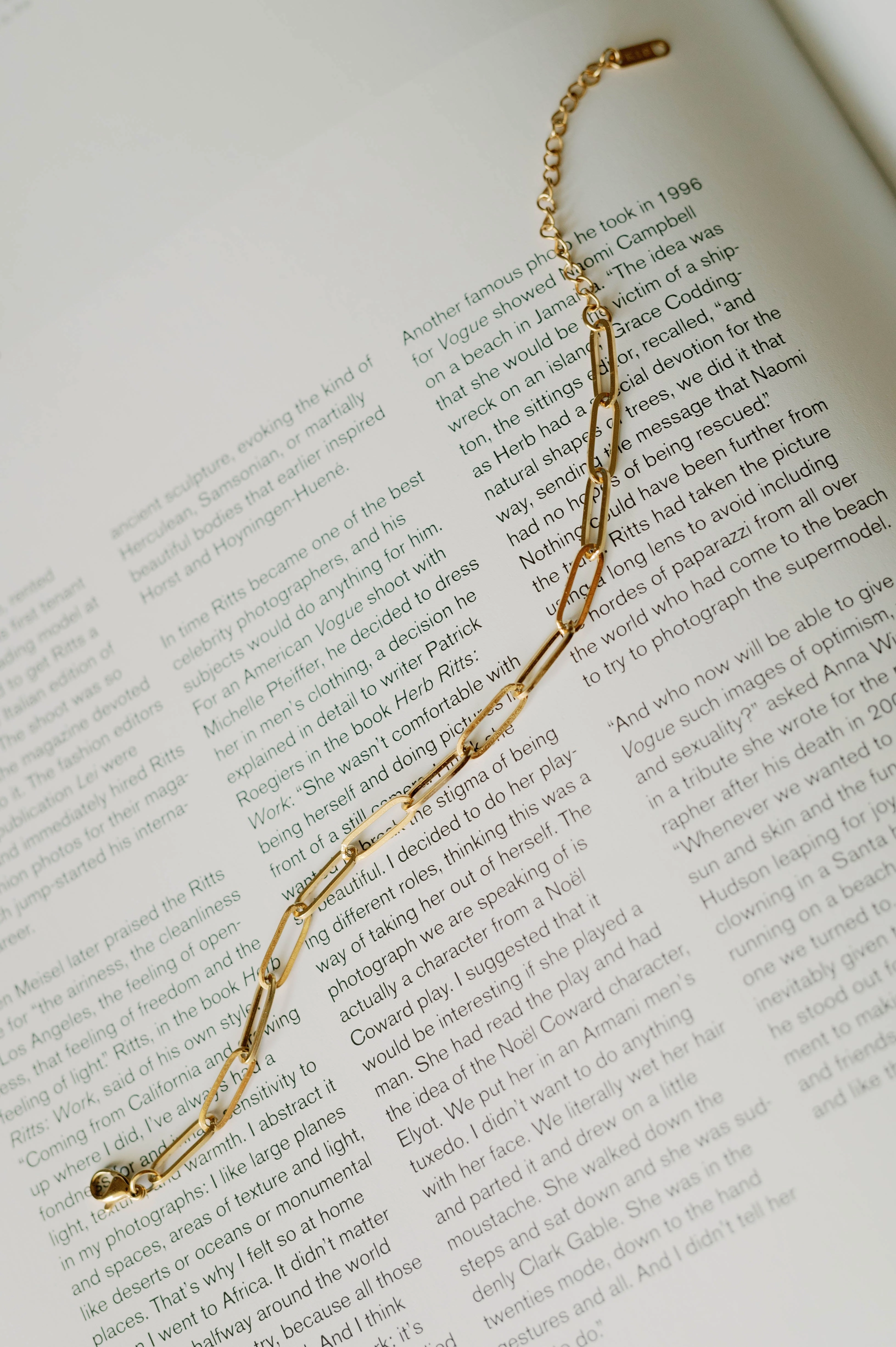 Crafted For Comfort Wearable Art Paperclip Chain Bracelet