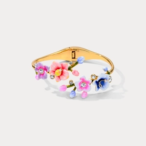 Enamel Orchid Bangle Serendipitous Amalgamations Whole Fusions