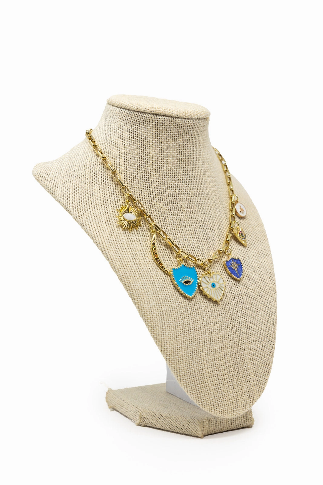 Enchanted Blue Night Charming Necklace Showing Accessory Signature Piece