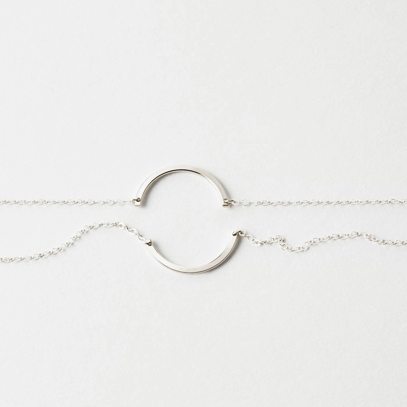 Endless - Necklaces for 2 shiny accents Custom Order