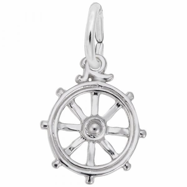 Stylish Form Ships Wheel Charm