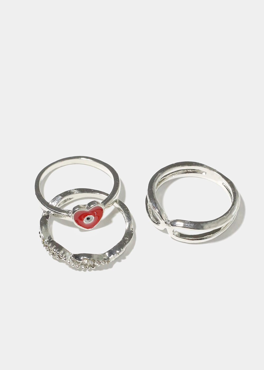Evil Eye 3pc Ring set Creative Edge