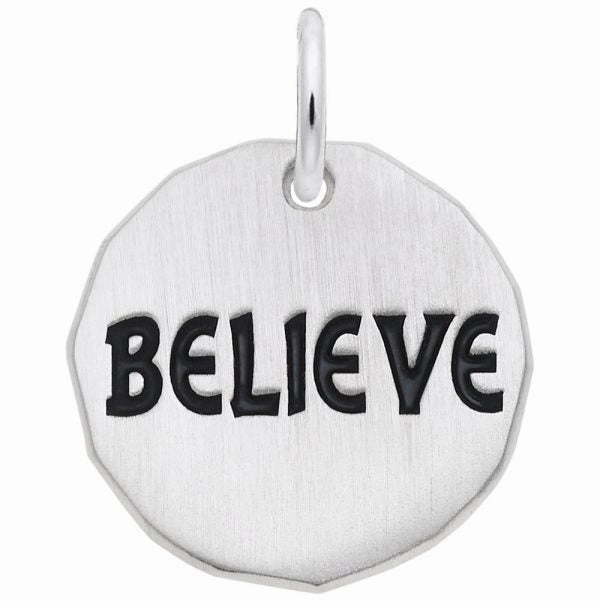 Believe Tag Charm Gleaming Highlight